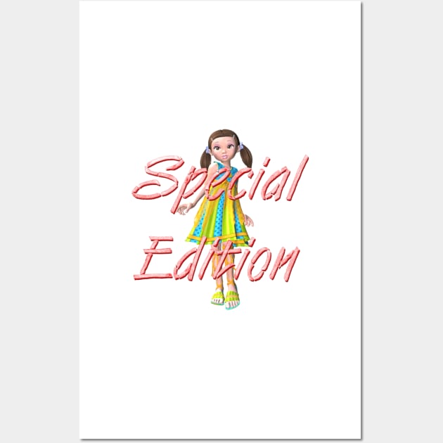 This Girl's a Special Edition Wall Art by teepossible